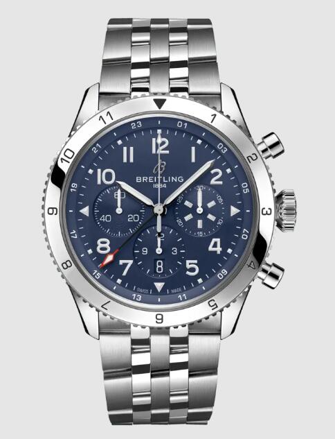 Replica Breitling SUPER AVI B04 CHRONOGRAPH GMT 46 TRIBUTE TO VOUGHT F4U CORSAIR AB04451A1C1A1 Men Watch